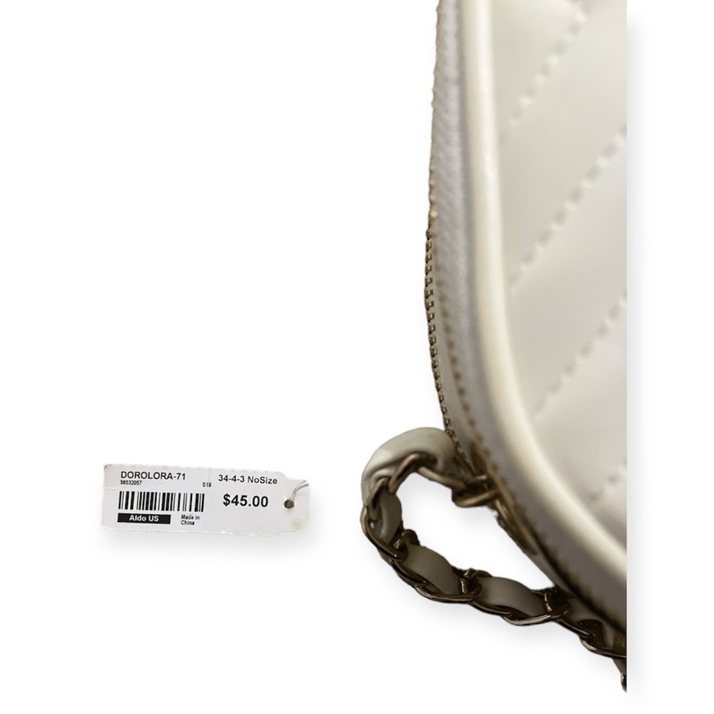 ALDO Chevron Crossbody Bag- White - Picture 11 of 11